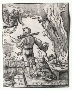 Abrahams Opfer von Albrecht Altdorfer