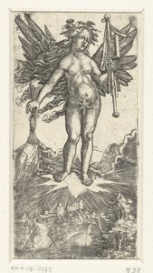 Allegorische weibliche Figur mit Flügeln von Albrecht Altdorfer