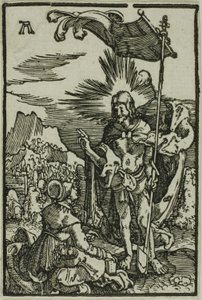 Christus erscheint der Magdalena, aus Der Fall und die Erlösung des Menschen von Albrecht Altdorfer