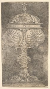 Gedeckter Pokal mit Muscheln von Albrecht Altdorfer