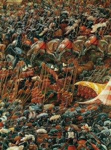 Gegnerische Armeen (Detail) von Albrecht Altdorfer