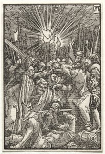 Der Fall und die Erlösung des Menschen: Christus gefangen genommen, um 1515 von Albrecht Altdorfer