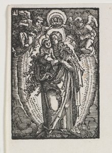 Der Fall und die Erlösung des Menschen: Die Jungfrau als Himmelskönigin von Albrecht Altdorfer