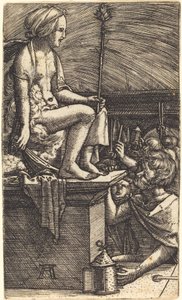 Die römische Kurtisane (Die Rache des Magiers Virgil) von Albrecht Altdorfer