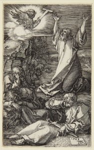 Christus am Ölberg (Serie der gestochenen Passion) von Albrecht Dürer