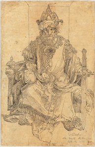 Ein östlicher Herrscher auf seinem Thron von Albrecht Dürer