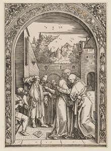 Anna und Joachim unter der Goldenen Pforte von Albrecht Dürer
