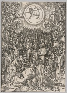 Apokalypse: Die Anbetung des Lammes—Das Lied der Auserwählten von Albrecht Dürer