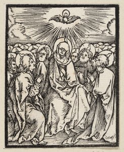 Ausgießung des Heiligen Geistes (aus: Postilla, 43 Holzschnitte) von Albrecht Dürer