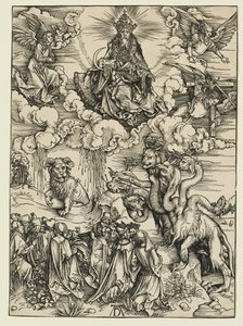 Tier mit zwei Hörnern wie ein Lamm von Albrecht Dürer
