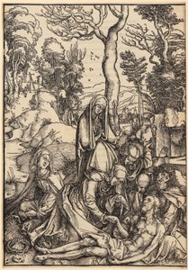 Beweinung Christi, Blatt 9 der Folge "Die Große Passion" von Albrecht Dürer
