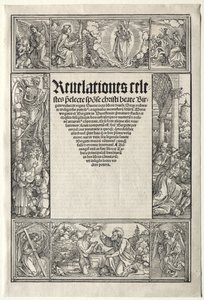 Rand - mit der Taufe Christi von Albrecht Dürer