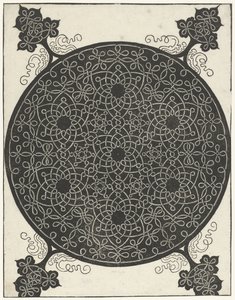 Stickmuster mit sieben blumenförmigen Motiven