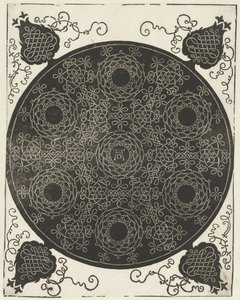 Stickmuster mit sieben kranzförmigen Motiven von Albrecht Dürer