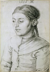Brustbild eines jungen Mädchens von Albrecht Dürer