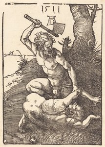 Kain tötet Abel, 1511 von Albrecht Dürer