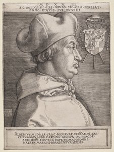 Kardinal Albrecht von Brandenburg - die große Platte
