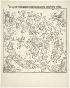Himmelskarte des nördlichen Himmels (Imagines coeli septentrionalis) von Albrecht Dürer