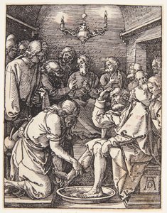 Christus wäscht die Füße des heiligen Petrus von Albrecht Dürer