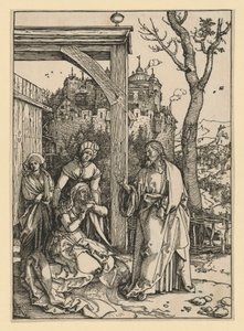 Christus nimmt Abschied von seiner Mutter (Marienleben) von Albrecht Dürer