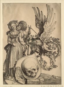 Wappen mit einem Schädel von Albrecht Dürer