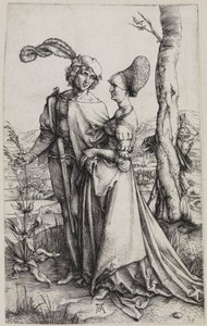 Das Liebespaar und der Tod (Der Spaziergang) von Albrecht Dürer