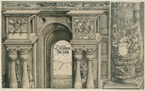 Der Triumphbogen des Kaisers Maximilian I. (11): Der Bogen des linken Portals von Albrecht Dürer
