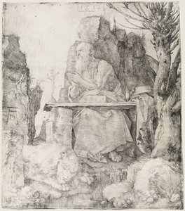 Der heilige Hieronymus neben dem Weidenbaum von Albrecht Dürer