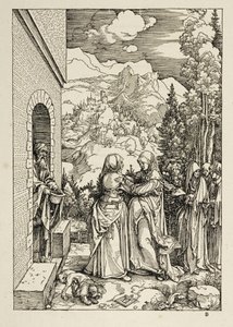 Die Heimsuchung (Marienleben) von Albrecht Dürer