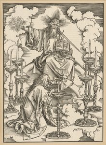 Die Vision der sieben Leuchter (Apokalypse) von Albrecht Dürer