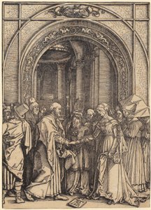 Geburt Mariens, Blatt 5 der Folge "Das Marienleben" von Albrecht Dürer