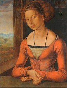 Bildnis einer Frau Fürleger mit geflochtenem Haar von Albrecht Dürer