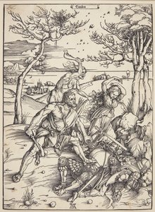 Herkules besiegt die Molioniden-Zwillinge