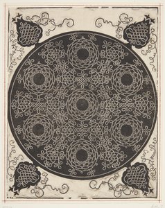 Verflochtenes Kordelmuster mit sieben Kränzen von Albrecht Dürer