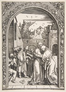 Joachim und Anna am Goldenen Tor, aus dem Leben der Jungfrau, 1504