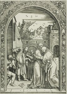 Joachim und St. Anna treffen sich am Goldenen Tor, aus Das Leben der Jungfrau