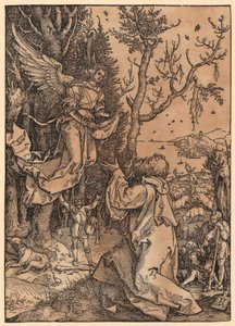 Joachim auf dem Felde, Blatt 3 der Folge "Das Marienleben" von Albrecht Dürer