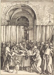 Joachims Opfer wird zurückgewiesen von Albrecht Dürer
