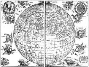 Johannes Stabius Weltkarte, 1515, 1936