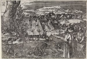 Landschaft mit Kanone (Die große Kanone; Die Kanone) von Albrecht Dürer