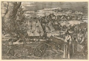 Landschaft mit Kanone von Albrecht Dürer