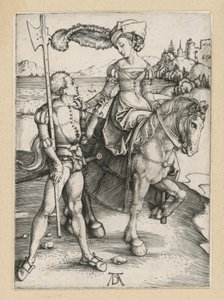 Landsknecht und Fräulein zu Pferd von Albrecht Dürer