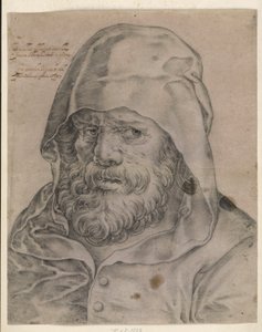 Männlicher Kopf en face von Albrecht Dürer