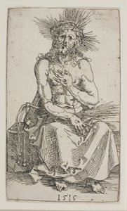 Mann der Schmerzen, sitzend von Albrecht Dürer