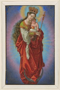 Maria auf der Mondsichel mit Zepter und Sternenkrone von Albrecht Dürer