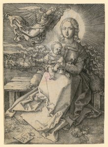 Maria, von einem Engel gekrönt