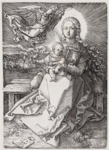 Maria, von einem Engel gekrönt von Albrecht Dürer