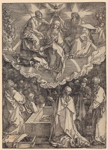 Mariä Himmelfahrt und Krönung, Blatt 19 der Folge "Das Marienleben" von Albrecht Dürer