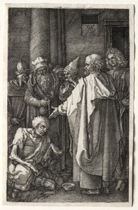 Petrus und Johannes heilen den Gelähmten am Tempeltor