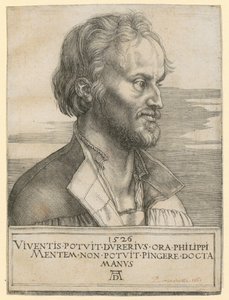 Porträt von Philipp Melanchthon von Albrecht Dürer
